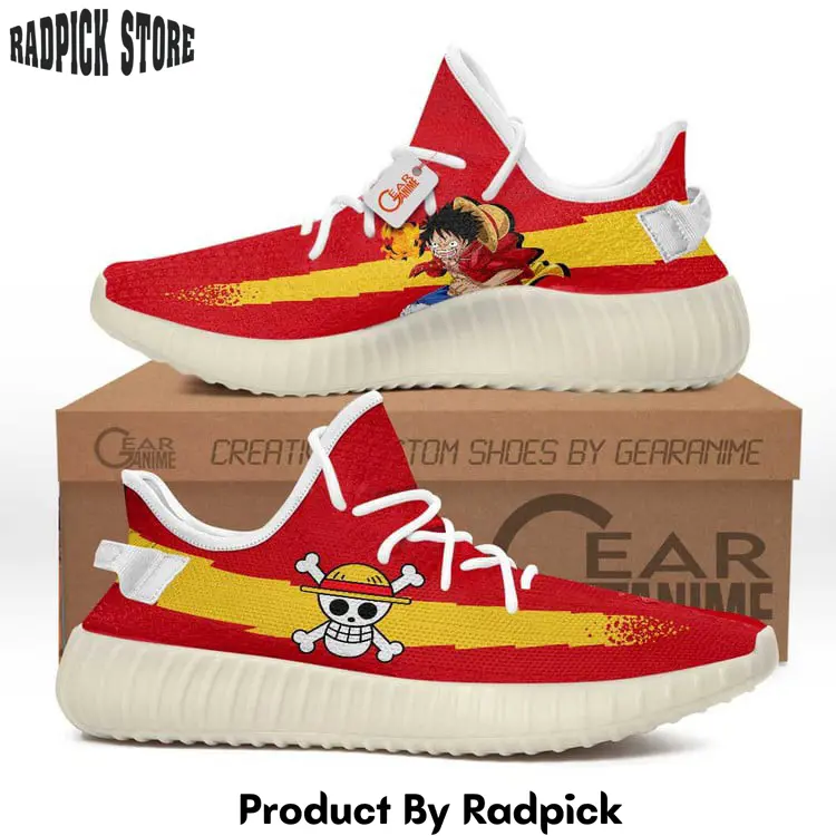 Monkey d luffy symbol yeezy shoes anime sneakers  rp137137137